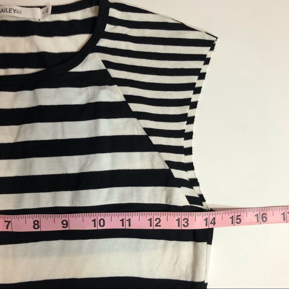 Bailey 44 Black and White Short Sleeve Top - Picture 6 of 7
